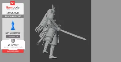 Minamoto no Yoshitsune Samurai - Historical Warrior STL