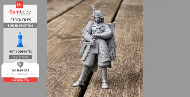 Minamoto no Yoshitsune Samurai - Historical Warrior STL