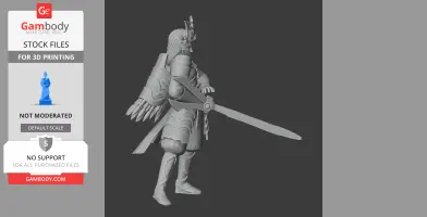 Minamoto no Yoshitsune Samurai - Historical Warrior STL