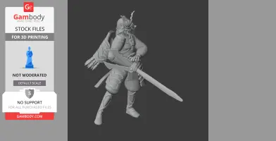 Minamoto no Yoshitsune Samurai - Historical Warrior STL