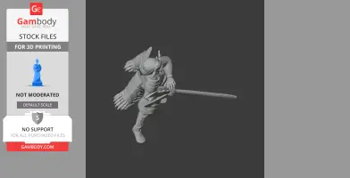 Minamoto no Yoshitsune Samurai - Historical Warrior STL