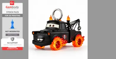 Mater Ghost Rider Ring Figure - Mashup Figure STL