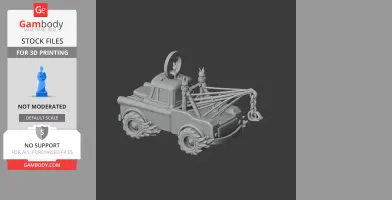 Mater Ghost Rider Ring Figure - Mashup Figure STL