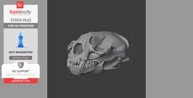 Giant Otter Shrew Skull - Skull Replica STL
