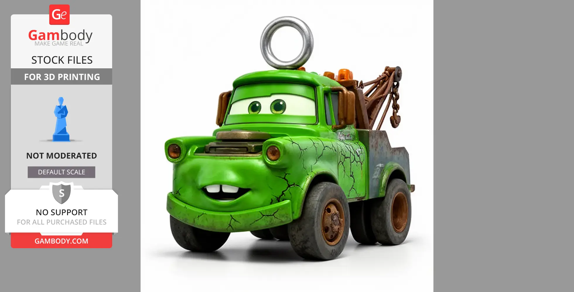 Mater Hulk Ring Figure - Mashup Figure STL
