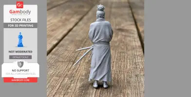 Miyamoto Musashi Samurai - Historical Warrior STL