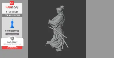Miyamoto Musashi Samurai - Historical Warrior STL