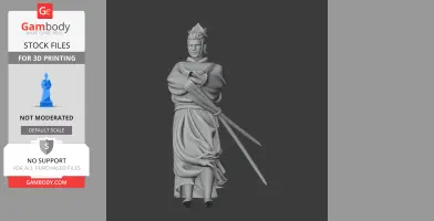 Miyamoto Musashi Samurai - Historical Warrior STL