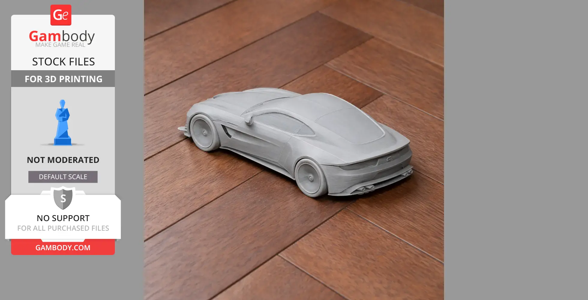 Aston Martin Vantage (2018) - Scale Vehicle STL