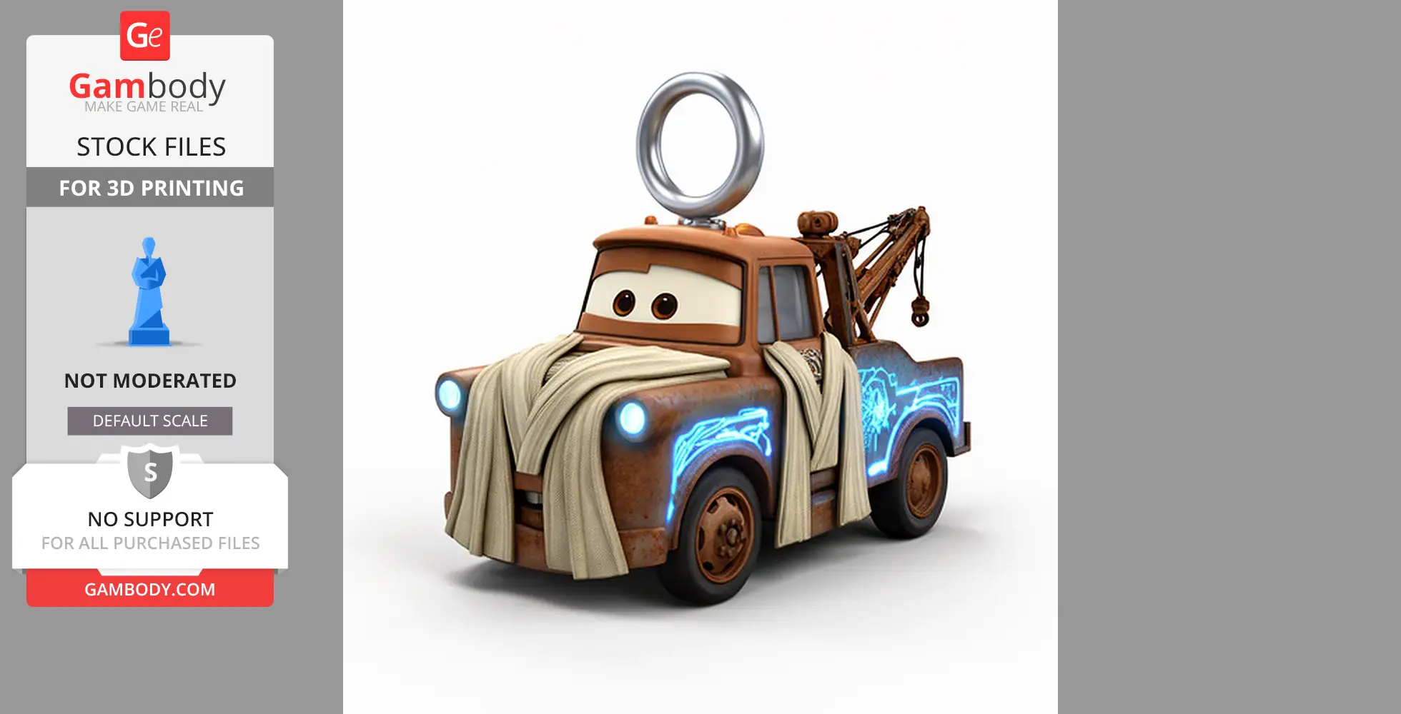 Mater Jedi Ring Figure - Mashup Figure STL
