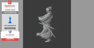 Miyamoto Musashi Samurai Classic - Historical Warrior STL