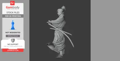Miyamoto Musashi Samurai Classic - Historical Warrior STL
