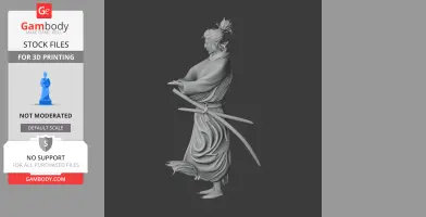 Miyamoto Musashi Samurai Classic - Historical Warrior STL