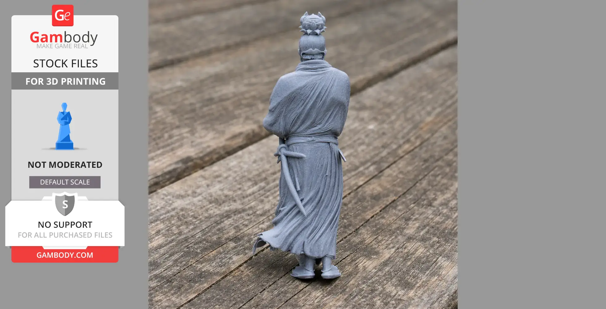 Miyamoto Musashi Samurai Classic - Historical Warrior STL