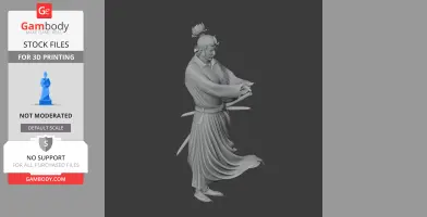 Miyamoto Musashi Samurai Classic - Historical Warrior STL