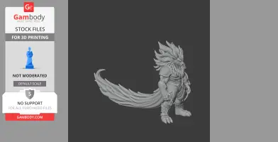 Blazamut - Palworld Figurine - Character Figure STL