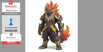 Blazamut - Palworld Figurine - Character Figure STL