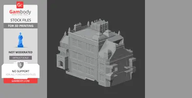 3D printed model of a detailed multi-tiered castle with towers and spires.