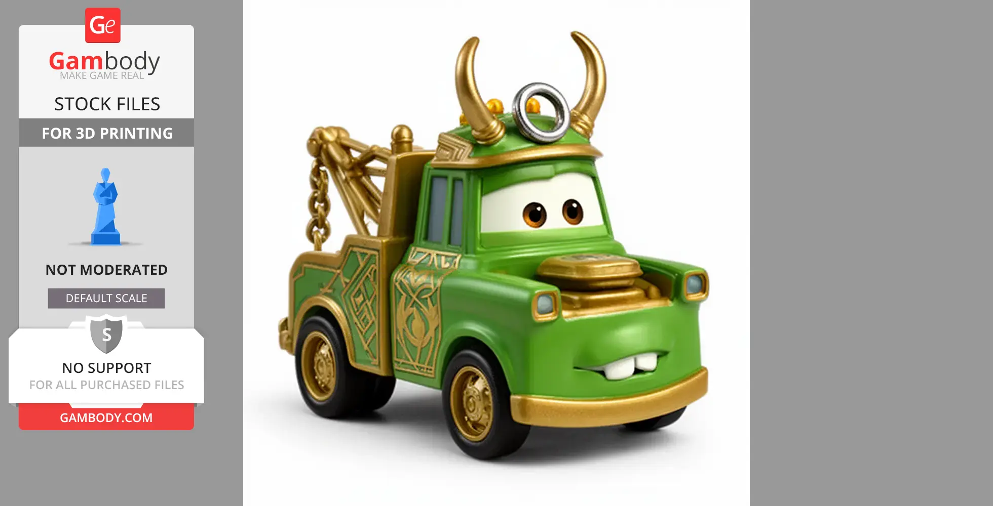Mater Loki Ring Figure - Mashup Figure STL