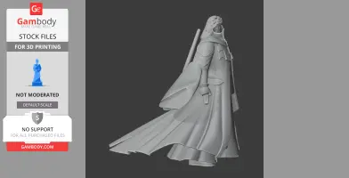 Mori Motonari Samurai - Historical Warrior STL