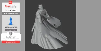 Mori Motonari Samurai - Historical Warrior STL