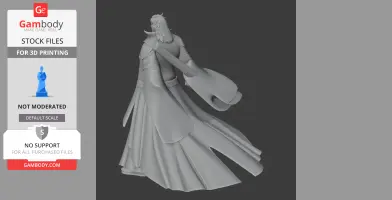 Mori Motonari Samurai - Historical Warrior STL