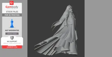 Mori Motonari Samurai - Historical Warrior STL