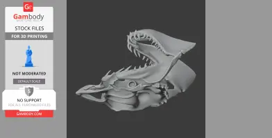 Great White Shark Skull - Skull Replica STL