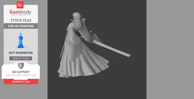 Mori Motonari Samurai Classic - Historical Warrior STL