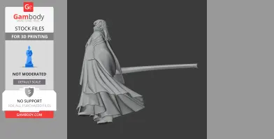 Mori Motonari Samurai Classic - Historical Warrior STL