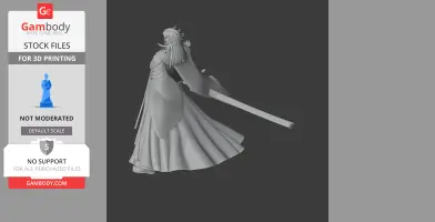 Mori Motonari Samurai Classic - Historical Warrior STL