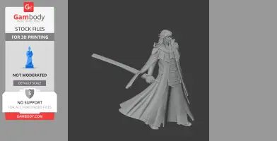 Mori Motonari Samurai Classic - Historical Warrior STL