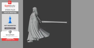 Mori Motonari Samurai Classic - Historical Warrior STL