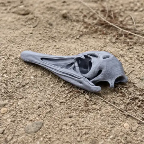 Greater Rhea Skull - Skull Replica STL