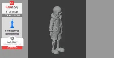 Blue Soul - Undertale Figurine - Character Figure STL