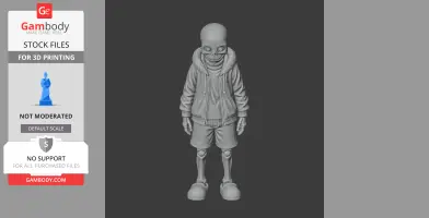 Blue Soul - Undertale Figurine - Character Figure STL