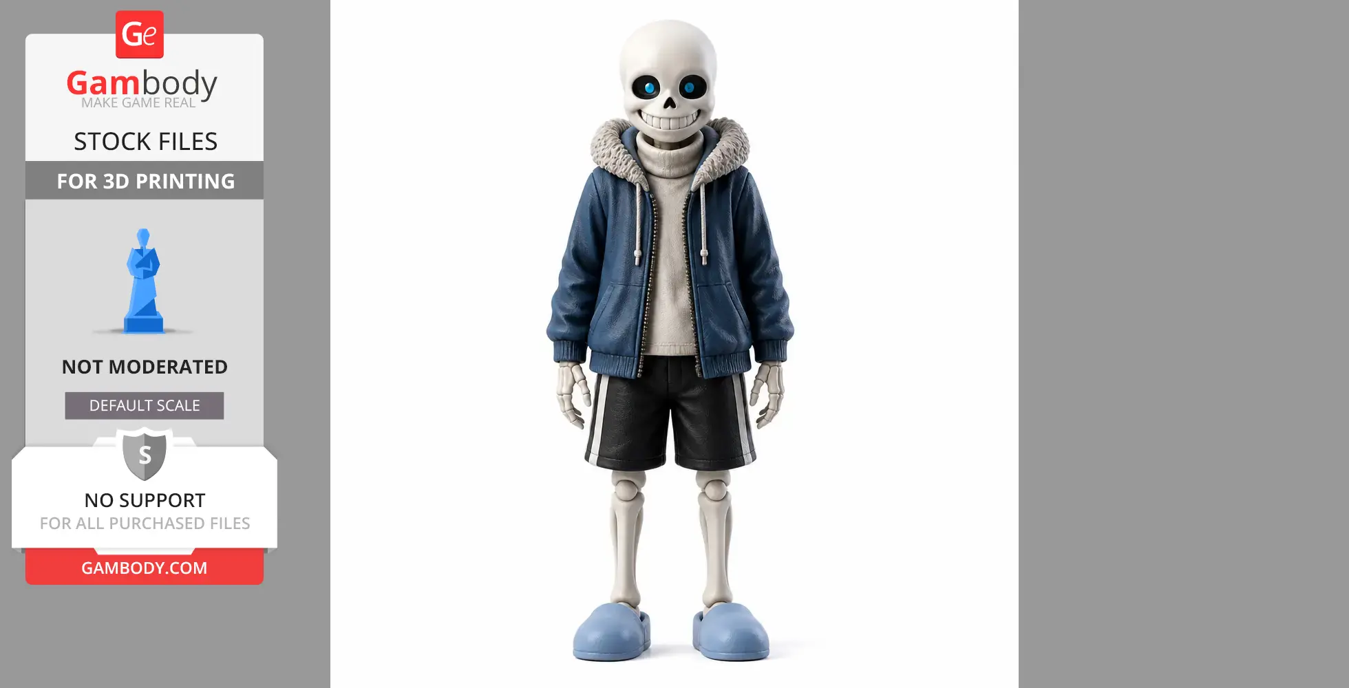 Blue Soul - Undertale Figurine - Character Figure STL