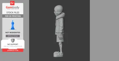 Blue Soul - Undertale Figurine - Character Figure STL