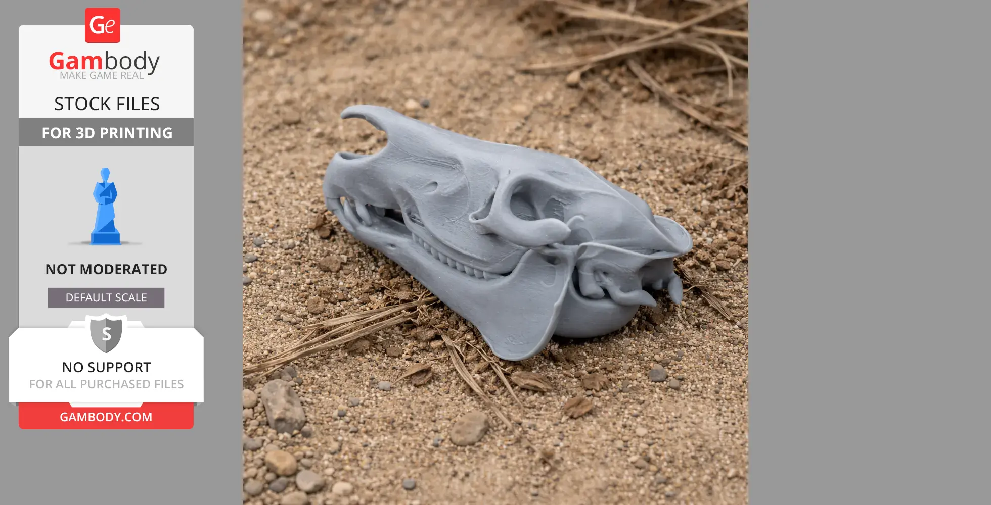 Grevy's Zebra Skull - Skull Replica STL