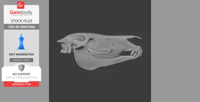 Grevy's Zebra Skull - Skull Replica STL