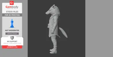 Boar - Rust Figurine - Character Figure STL