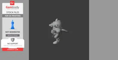Boar - Rust Figurine - Character Figure STL