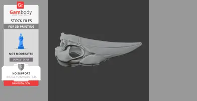 Ground Hornbill Skull - Skull Replica STL