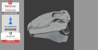 Dimetrodon Skull - Skull Replica STL
