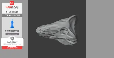 Dimetrodon Skull - Skull Replica STL