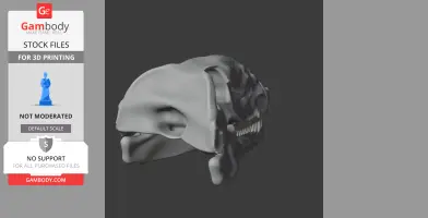 Dimetrodon Skull - Skull Replica STL