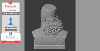 Nebuchadnezzar II Bust - Historical Warrior STL