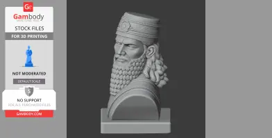 Nebuchadnezzar II Bust - Historical Warrior STL