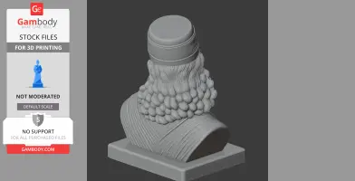 Nebuchadnezzar II Bust - Historical Warrior STL