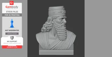 Nebuchadnezzar II Bust - Historical Warrior STL